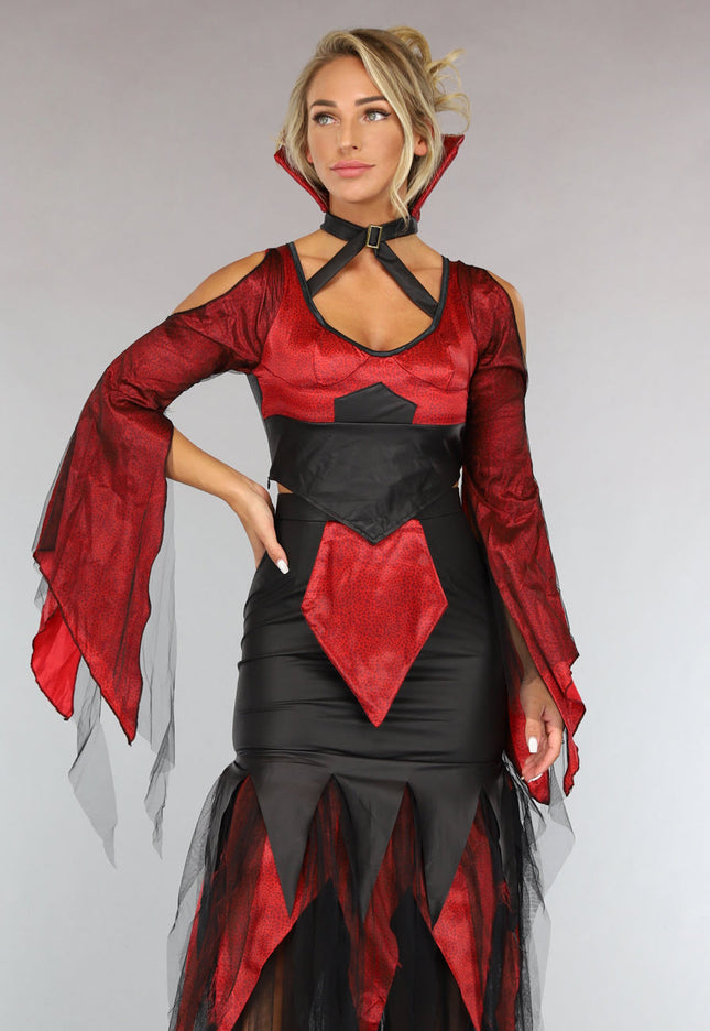 CARNA50 Rood Drakentemmer Kostuum