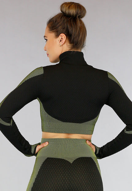 OP=OP! Zwart Sportvestje met Patronen