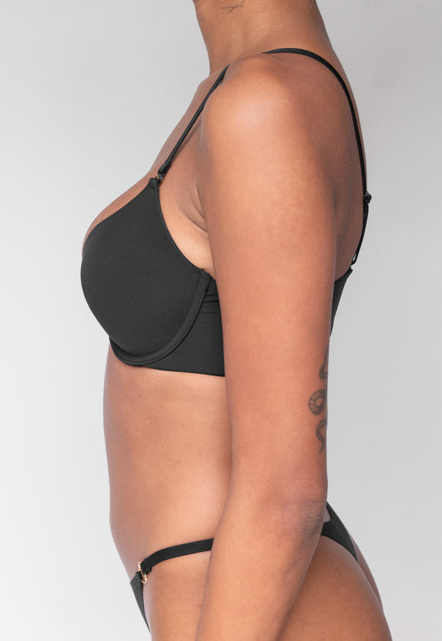 OP=OP! Zwarte Beugel BH met Afneembare Bandjes