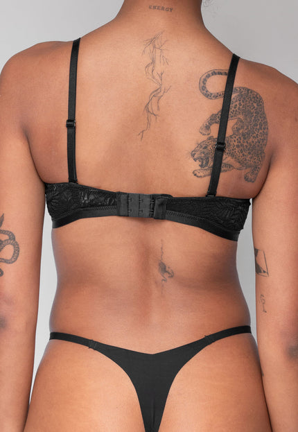 OP=OP! Zwarte Kanten Push-Up Beugel BH