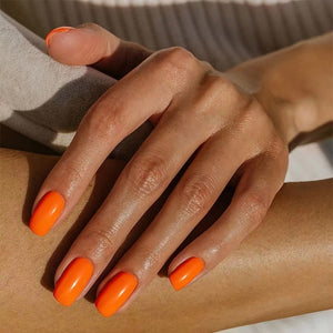 ORANJE-F Basic Oranje Plaknagels