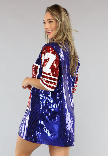 ORANJE-F Football Jersey Jurk met Pailletten