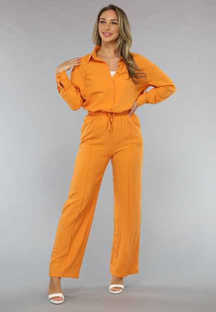 OP=OP.47.R Matchende Set met Blouse in Oranje