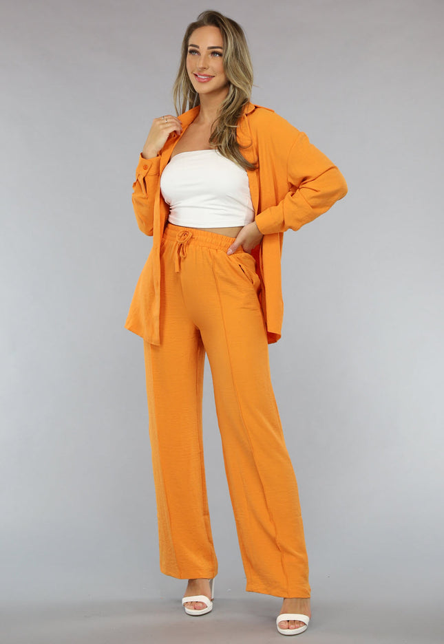 OP=OP.47.R Matchende Set met Blouse in Oranje