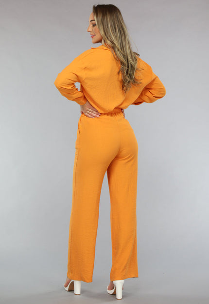 OP=OP.47.R Matchende Set met Blouse in Oranje