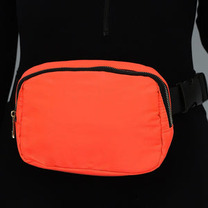 ORANJE-F Neon Oranje Festival Tasje met Gespsluiting