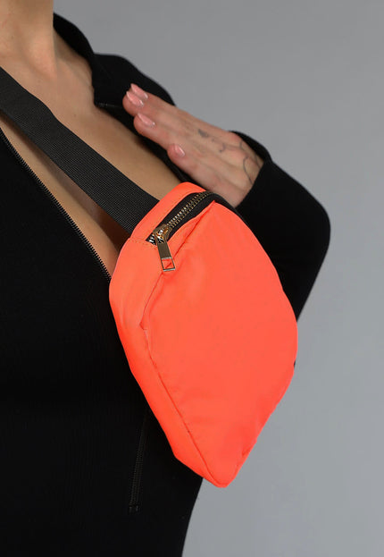 ORANJE-F Neon Oranje Festival Tasje met Gespsluiting