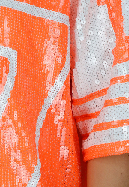 ORANJE-F Neon Oranje Koningsdag Jersey Jurk