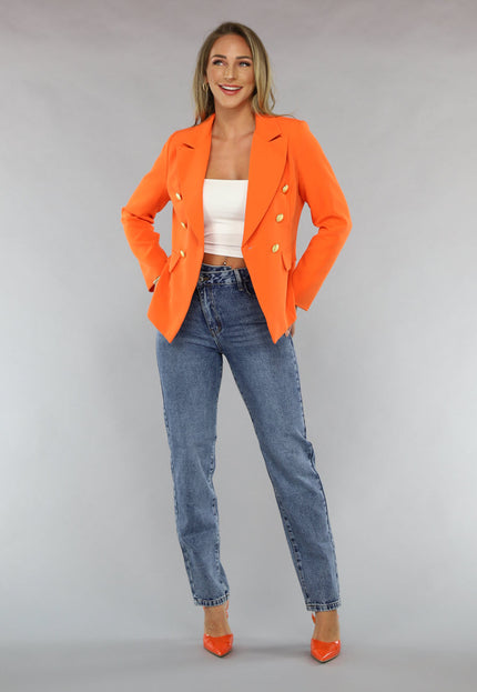 ORANJE-F Oranje Button Blazer
