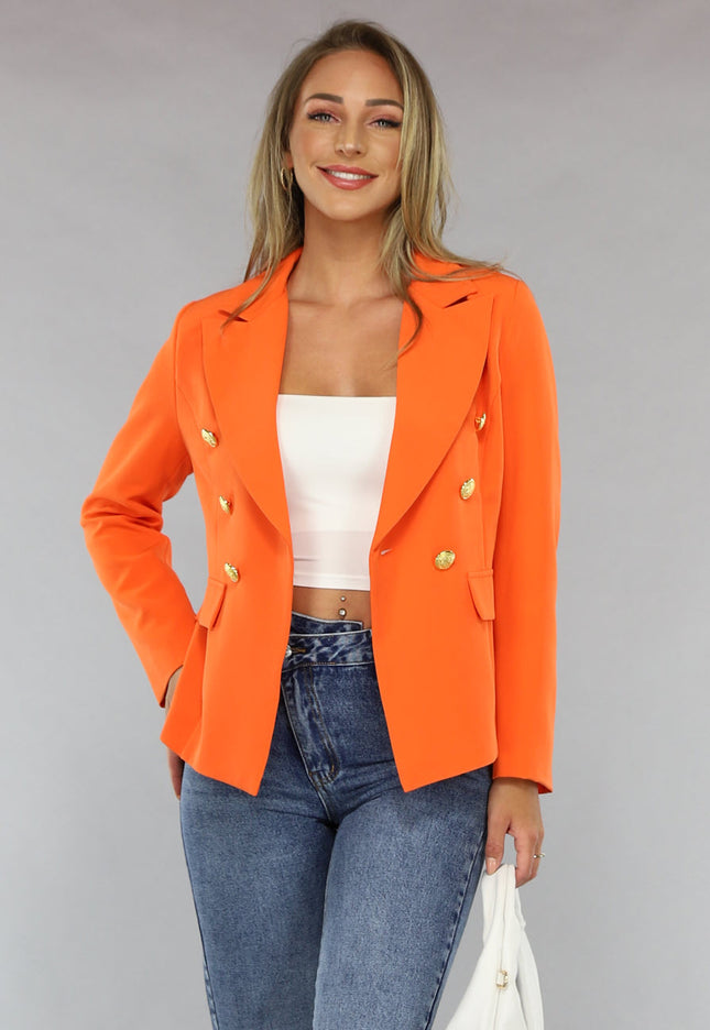 ORANJE-F Oranje Button Blazer
