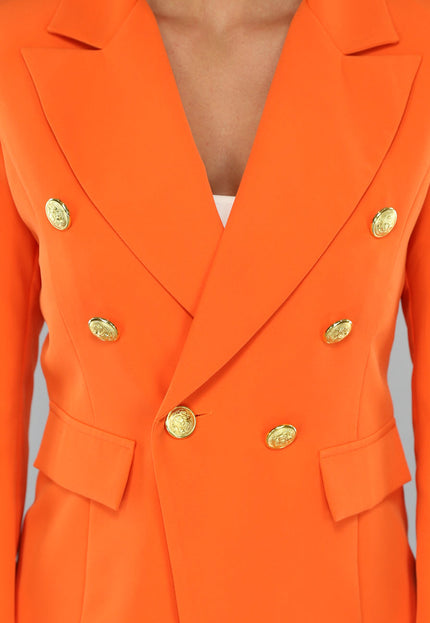 ORANJE-F Oranje Button Blazer