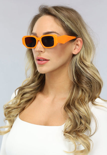 ORANJE-F Oranje Zonnebril met Breed Montuur