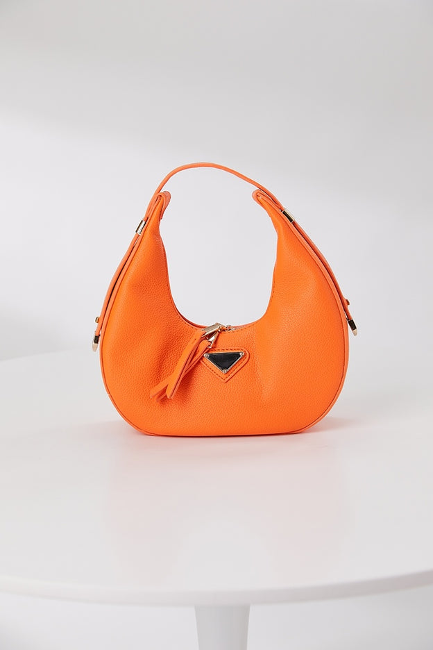 ORANJE-F Ronde Oranje Lederlook Tas