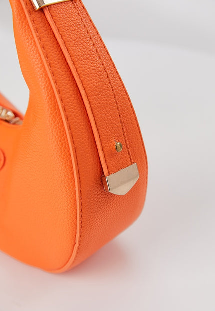 ORANJE-F Ronde Oranje Lederlook Tas