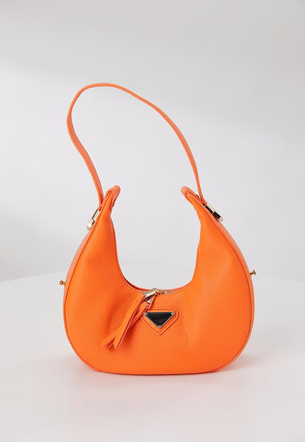 ORANJE-F Ronde Oranje Lederlook Tas