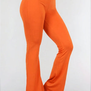 ORANJE-F Tall Oranje Flared Broek met Stretch