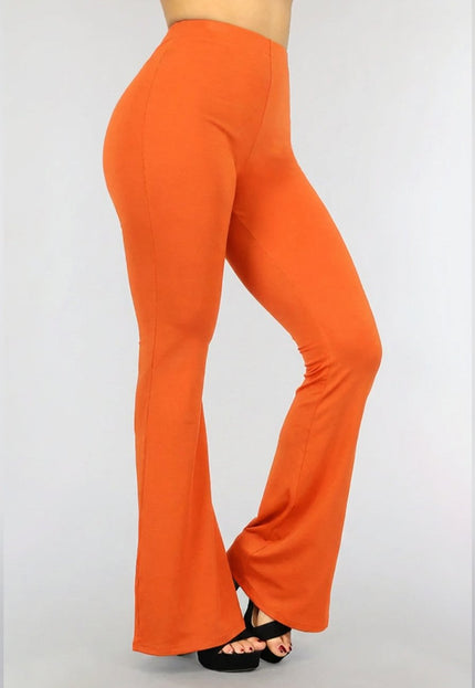 ORANJE-F Tall Oranje Flared Broek met Stretch