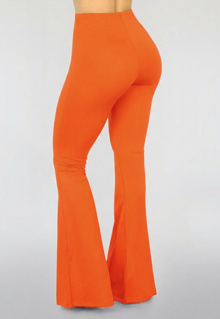 ORANJE-F Tall Oranje Flared Broek met Stretch
