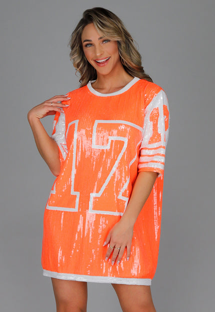 ORANJE-S Neon Oranje Koningsdag Jersey Jurk