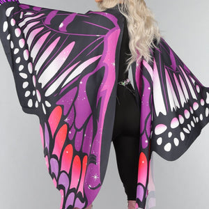 Paarse Butterfly Cape