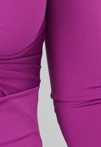 OP=OP.AV.12 Paarse Lange Jurk met Cutout