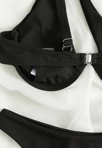 Padded Bikinitop met Beugel Zwart