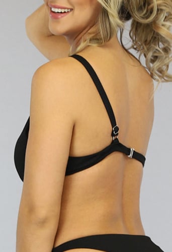 Padded Bikinitop met Beugel Zwart