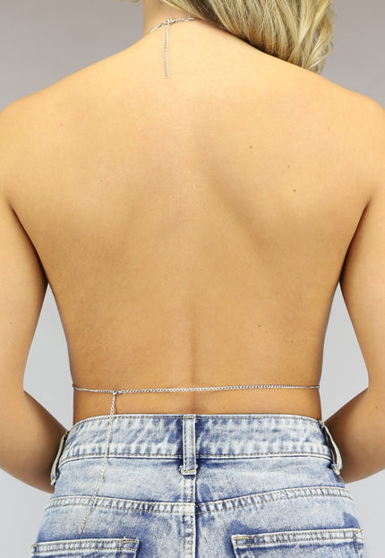 PU Bodychain met Cirkel  Detail