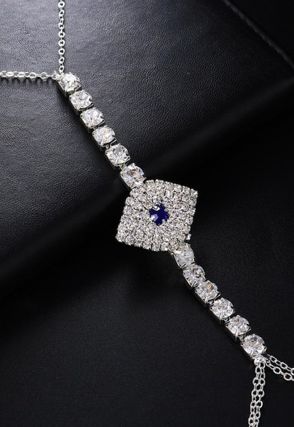 PU Zilveren Eye Bodychain