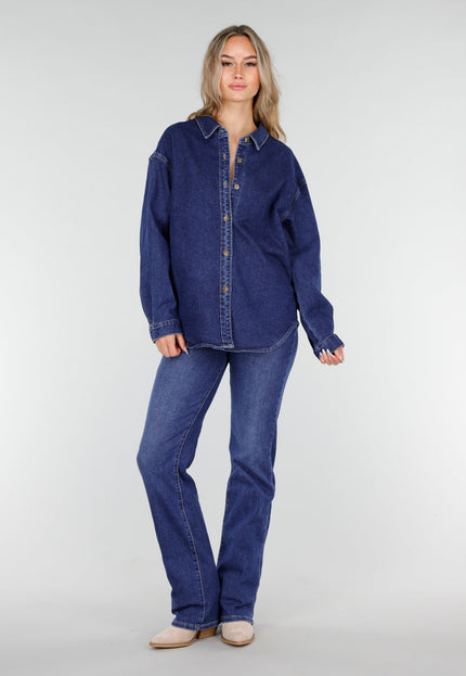 Redial Jeans Blauwe Denim Blouse