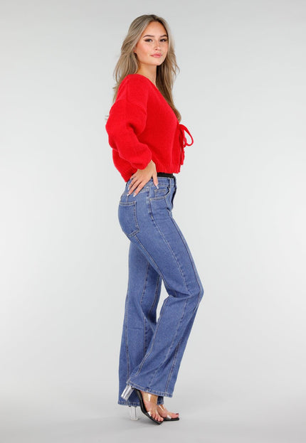 Redial Jeans Blauwe Jeans met Rechte Pijpen en Stretch