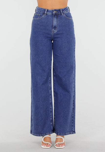 OP=OP.41.NL Blauwe Wide Leg Jeans