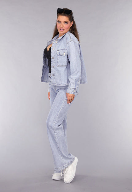 OP=OP.09.NL Flared Jeans met Wassing in Mid Waist