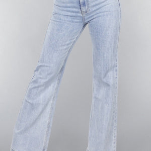OP=OP.09.NL Flared Jeans met Wassing in Mid Waist
