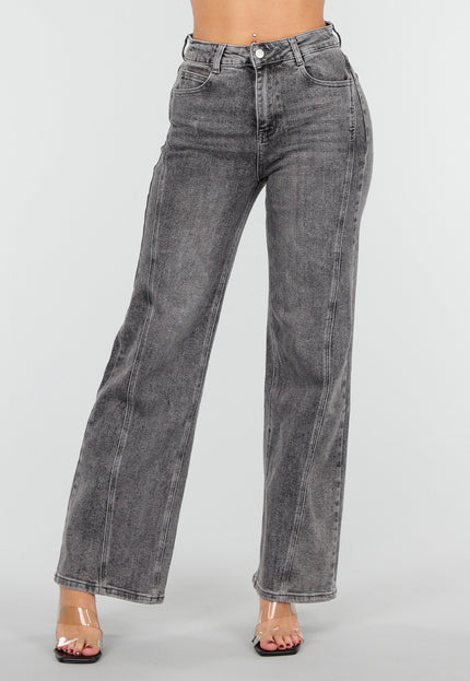 Redial Jeans Grijze Stretch High Waist Jeans