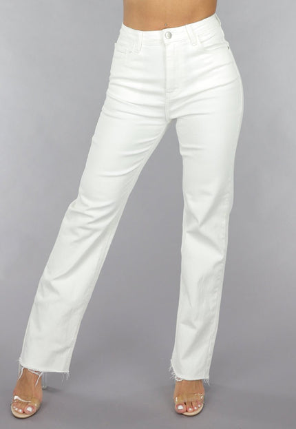 Redial Jeans High Waist Straight Leg Witte Jeans