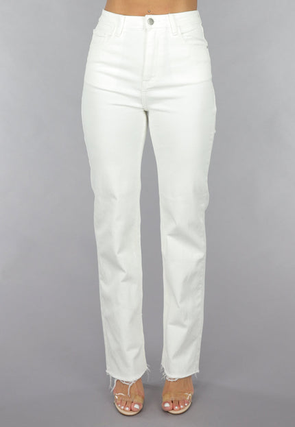 Redial Jeans High Waist Straight Leg Witte Jeans