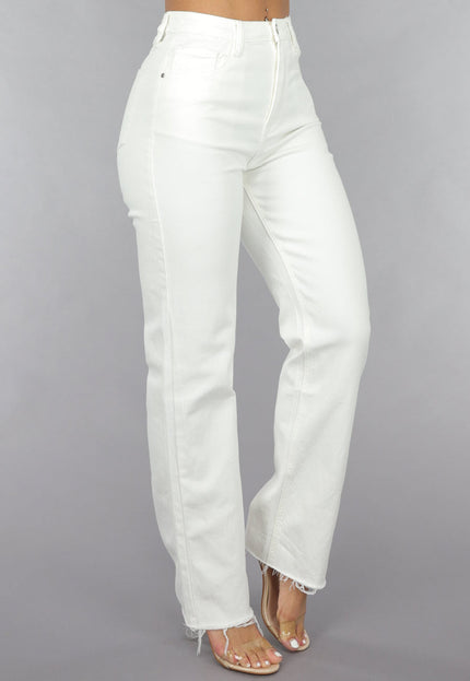 Redial Jeans High Waist Straight Leg Witte Jeans
