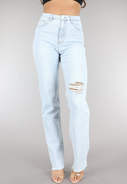 Redial Jeans Lichtblauwe Tall Jeans met Scheuren