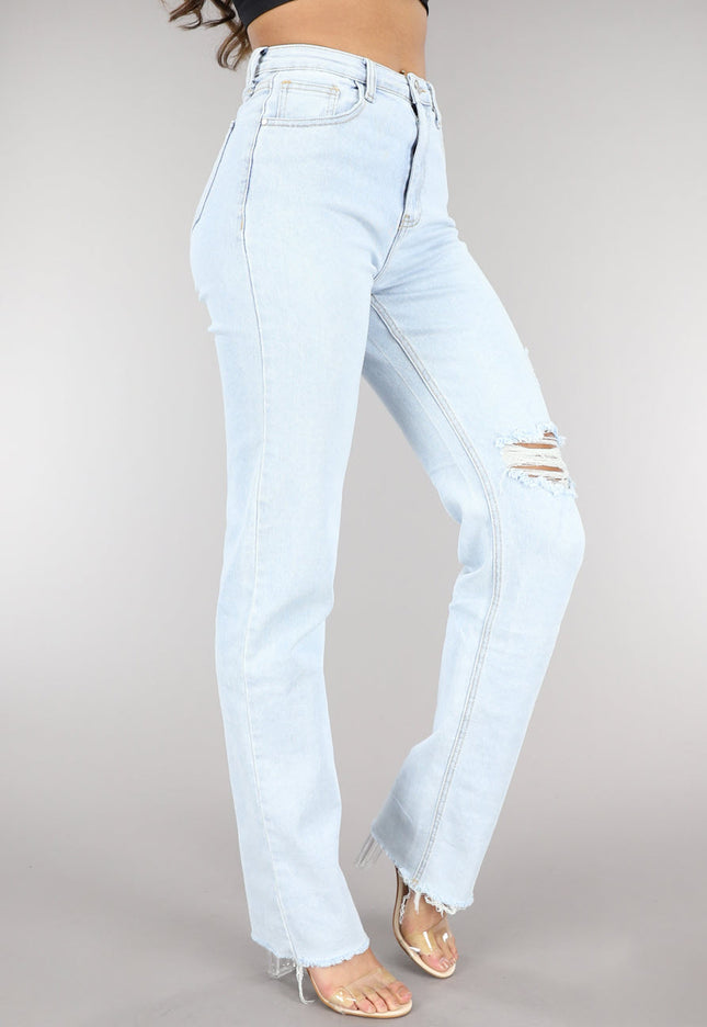 Redial Jeans Lichtblauwe Tall Jeans met Scheuren