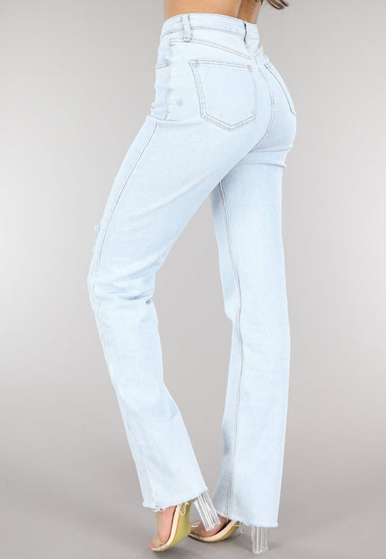 Redial Jeans Lichtblauwe Tall Jeans met Scheuren