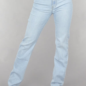 Redial Jeans Lichtblauwe Tall Mid Waist Straight Leg Jeans