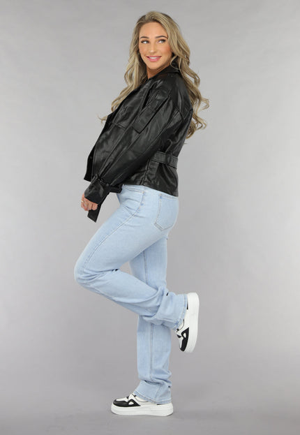 Redial Jeans Lichtblauwe Tall Mid Waist Straight Leg Jeans