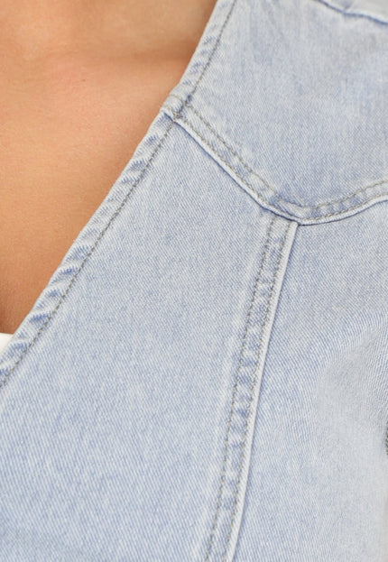 Redial Jeans Stretch Denim Gilet Topje