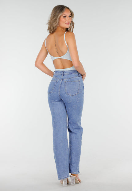 OP=OP.45.NL Stretch Jeans met Hartjes