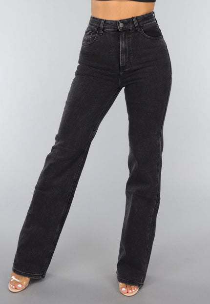 Redial Jeans Tall Antraciet Stretch Straight Leg Jeans