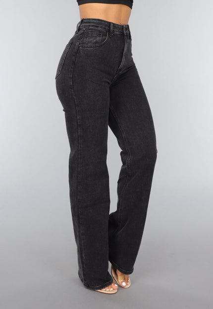 Redial Jeans Tall Antraciet Stretch Straight Leg Jeans