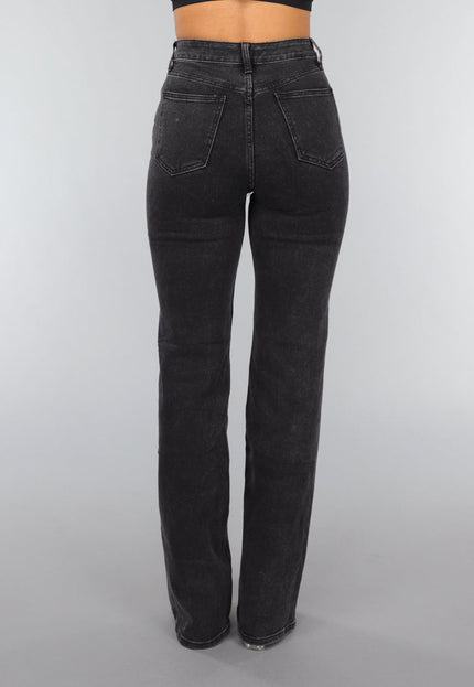 Redial Jeans Tall Antraciet Stretch Straight Leg Jeans