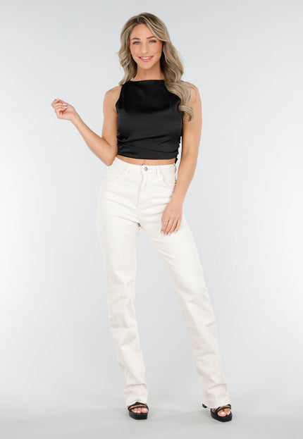 Redial Jeans Tall Beige Straight Leg Jeans