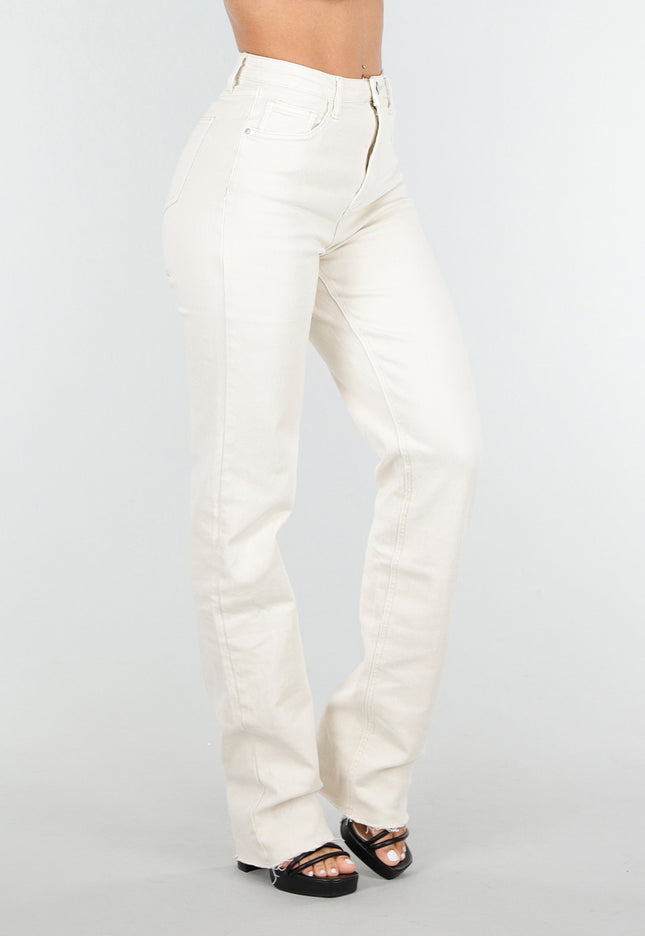 Redial Jeans Tall Beige Straight Leg Jeans